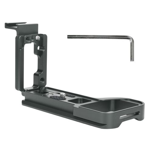 Plateau De Fixation Rapide Extensible En Alliage D'aluminium En Forme De L Pour Appareil Photo Hybride A6600 Ilce-6600 (Couleur Ciment)