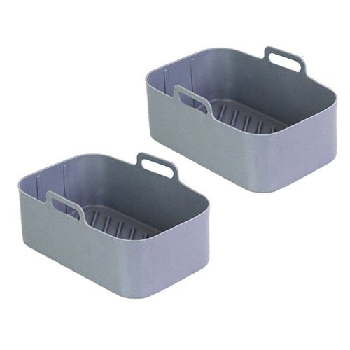 Plateau de panier en Silicone pour friteuse  Air Ninja DZ201, plaque de cuisson  frire, accessoire de plat, double panier pour friteuse  Air