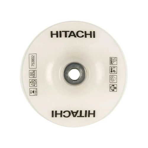 Plateau Plastique Pour Abrasif Semi-Rigide 125 X M14 + crou Hikoki 753802