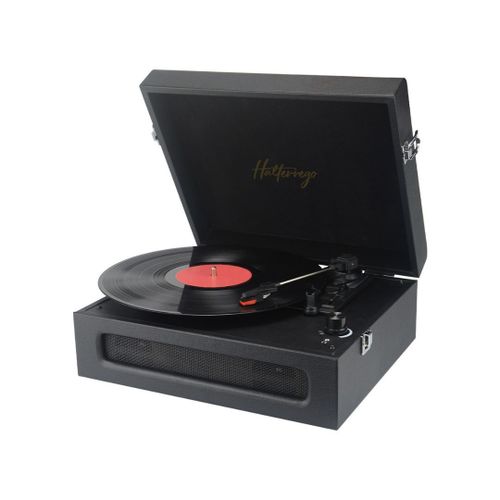Platine Vinyle Halterrego Soho 2, 3 Vitesses De Lecture, Enceintes Stro Intgres. Entre : Jack Audio 3,5 Mm - Sortie Rca, Prise Casque