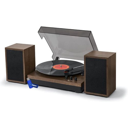 Platine Vinyle Mt-108bt Muse Stro 3 Vitesses 33/45/78 Tours - Fonction Bluetooth - Port Usb Lecture Et L'encodage+ Cl 32gigas