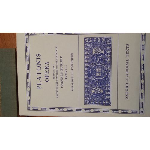 Platonis Opera, Tome 2 dition Burnet? Oxford Classical Volumen 2, Edited By John Burnet, Of The Complete Extant Works By Plato Published In 5 Volumes. This Second Volumen Contains Eight Dialogues   