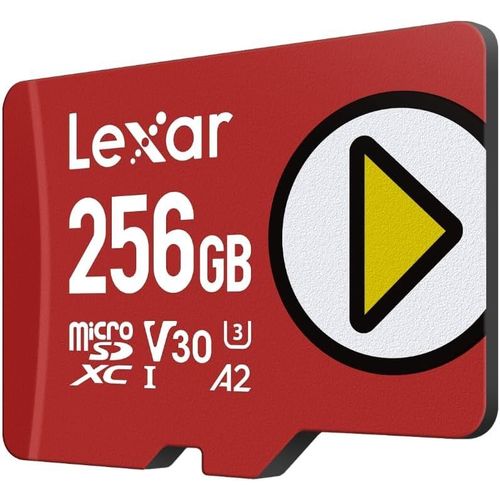 Play Carte Micro SD 256Go,microSDXC UHS-I,jusqu' 205 Mo/s Lecture,140 Mo/s criture,Classe 10,U3,V30,A2,vido 4K,Carte Haute Vitesse pour Switch/appareils de Jeu Portables/Smartphones