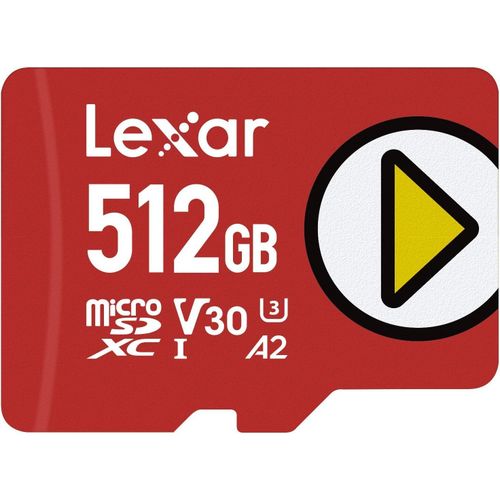 Play Carte Micro SD 512 Go, Carte microSDXC UHS-I, Jusqu' 150 Mo/s en Lecture, Carte TF Compatible avec Nintendo Jeux Switch, Smartphone et Tablette (LMSPLAY512G-BNNAG)