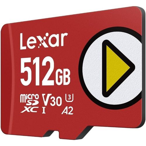 Play Carte Micro Sd 512Go, Microsdxc Uhs-I, Jusqu' 205 Mo/S Lecture, 140 Mo/S criture, Classe 10, U3, V30, A2, Vido 4K, Carte Haute Vitesse Pour Switch/Appareils De Jeu Portable[SDC630572]