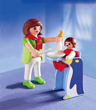 Playmobil 38 Maman Et Bebe Avec Chaise Haute Rakuten