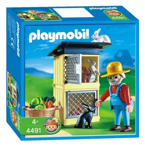 Playmobil 4491 - Fermier / Lapins / Clapiers