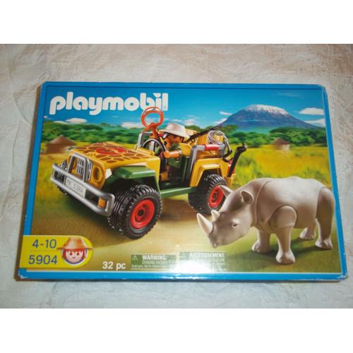 Playmobil 5904 Jeep Du Ranger Dans La Savane