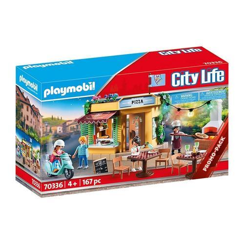 Playmobil City Life 70336 - Pizzeria Avec Terrasse