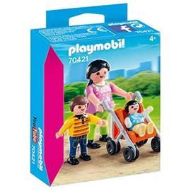 Playmobil Maman Avec Enfants Et Poussette Rakuten