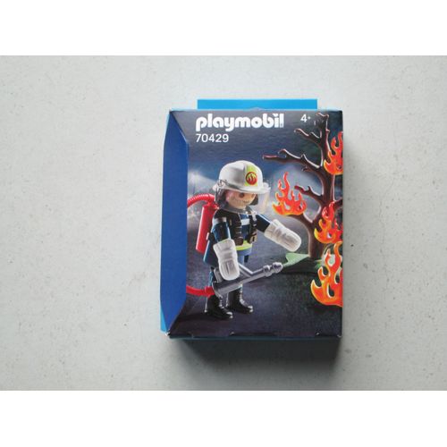 Playmobil 70429 Le pompier et l'arbuste en feu | Rakuten
