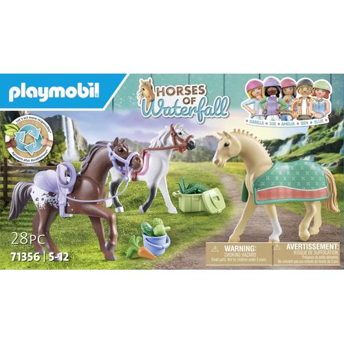 Playmobil 71356 - 3 Chevaux Morgan, Quarter Horse & Shagya