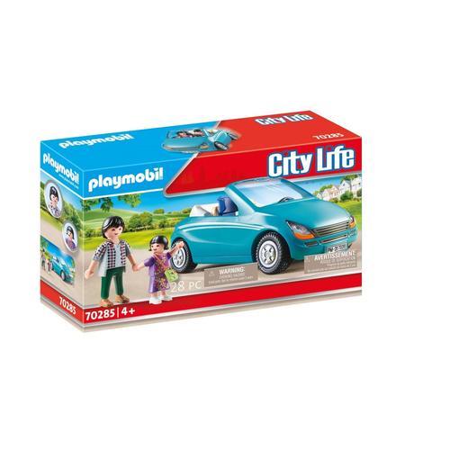 Playmobil 70285 - Papa Avec Enfant Et Voiture Cabriolet