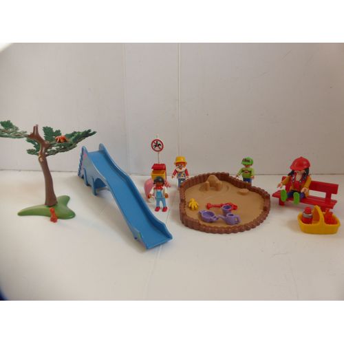 Playmobil Parc De Jeux De Loisirs Avec Toboggan Dinosaure Et Bac  Sable 4 Figurines Pour Complter Une Maison, Un Chteau, Une Ville