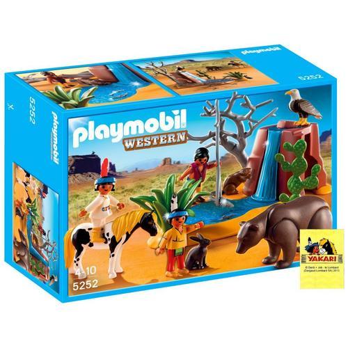 Playmobil Western 5252 - Enfants Indiens Avec Animaux (Yakari)