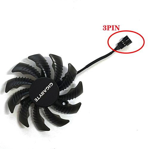 PLD08010S12H 75mm 3pin GTX 970 GPU Ventilateur pour Gigabyte GTX 970 cd force G1 R9-280X GV-R928XWF3-3GD GV-R928XOC vecCarte - Type 3PIN