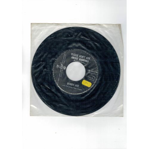 Please Don't Ask About Barbara/I Can't Say Goodbye - Bobby Vee