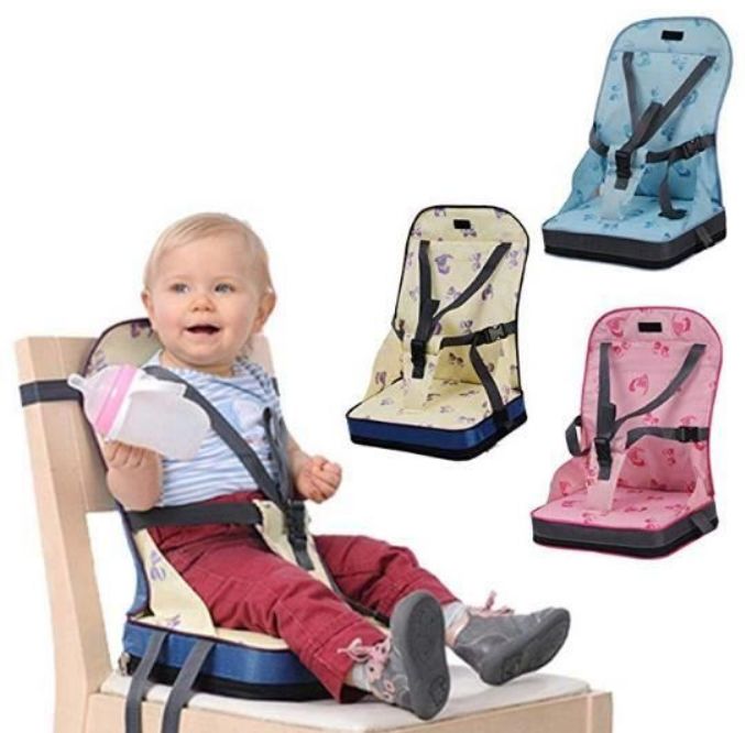 Pliant Siege Rehausseur Coussin De Chaise Haute Avec Harnais 5 Points Securite Pour Bebe Manger Jaune Rakuten