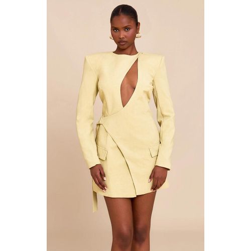 Plt Label Robe Blazer De Tailleur Verte  Dcoupe Asymtrique, Vert