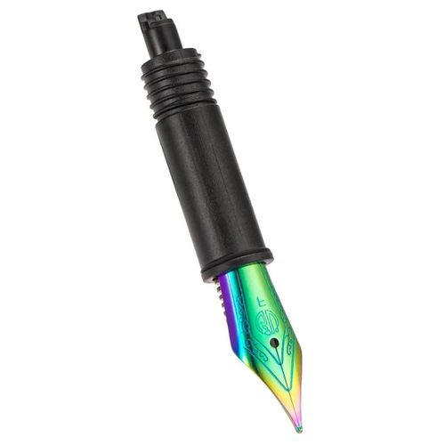 Plumes De Stylo Plume 14 Dian,Noir,Argent,Bleu,Pointes De Rechange Pour Fort Noire 14 Dian,6013 Stylos Originaux Ef,F,Courbs,2 Pices,3 Pices - Type Rainbow Nib-F And Bent