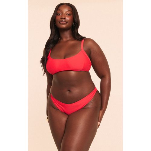 Plus Haut De Maillot De Bain Rouge  Col Rond, Rouge