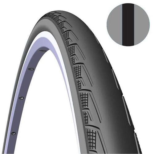 Pneu Vlo Route Cyclingcolors Noir/Flanc Gris 23-622 Pour Fixie/Singlespeed