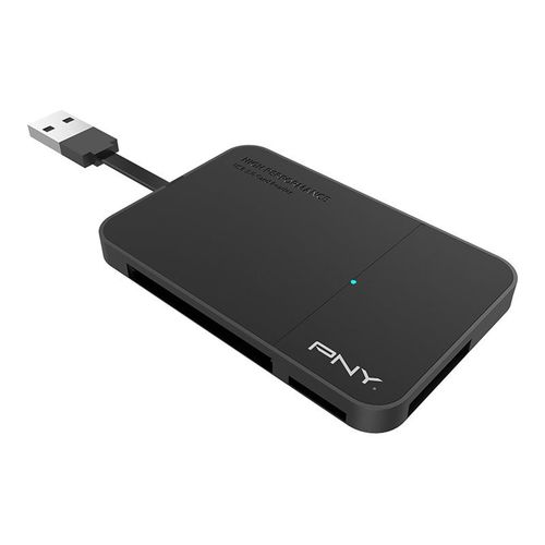 PNY High Performance Reader 3.0 - Lecteur de carte (MS PRO, MMC, SD, xD, MS PRO Duo, miniSD, CF, RS-MMC, microSD, SDHC, miniSDHC, MS Micro, microSDHC, SDXC, microSDXC)