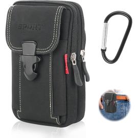 Pochette Ceinture Homme Sacoche Ceinture Nylon Sac Tactique Ceinture tui t l phone Portable tui de Ceinture Pochette T l phone Holster Multifonctionnel Sac Banane Noir Rakuten