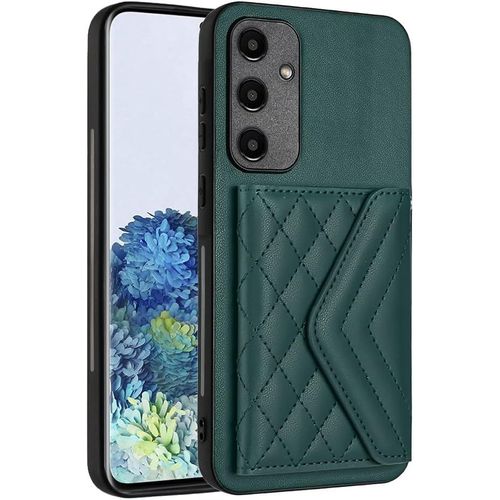 Pochette Dames Pour Samsung Galaxy A35, tui Portefeuille Cuir Pour Femmes Pochette Flip Portefeuille, Housse Haute Qualit 7 Porte Cartes Le Bouton Fermeture Support, Vert
