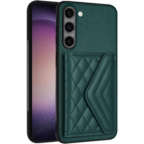 Pochette Dames Pour Samsung Galaxy S24 Bquille,tui Portefeuille Cuir Pour Femmes Pochette Flip Portefeuille,Housse Haute Qualit 7 Porte Cartes Le Bouton Fermeture Support,Vert