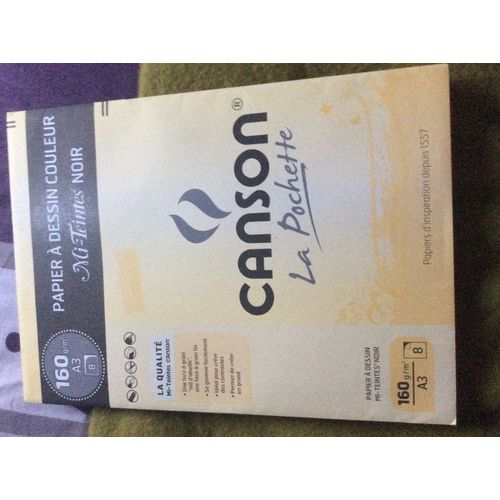 Pochette De Papier  Dessin Mi-Teint Noir Format A3 Une Face  Grain Nid DAbeile Une Face  Grain Fin Pour Cration
