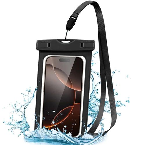 Pochette tanche pour Samsung Galaxy A36 A56 A16 A26 A06 A05s A15 A14 A13 A25 A35 A34 A55 A54 A53, Protection IPX8 - Noir