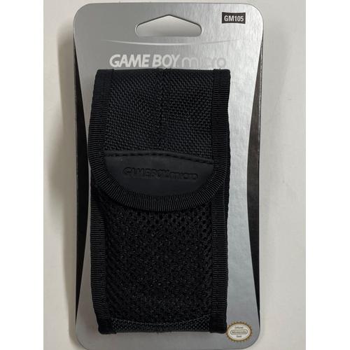 Pochette Officiel Nintendo Game Boy Micro Gbm Noir tui Housse Protection 