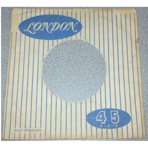 Pochette Papier Originale Des 45 Tours London - Bleu Et Blanc - Noircie, Salie Et Abime Sur Les Bords Et  L'intrieur vid Mais Complte - Rapporte D'angleterre En 1961
