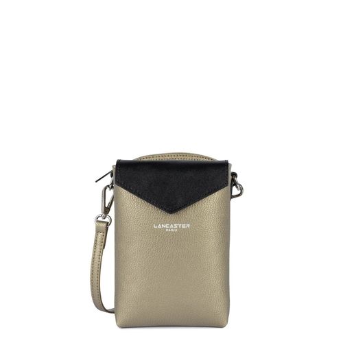 Pochette Smartphone Double Zip Maya Lancaster 517-86 Or Antic