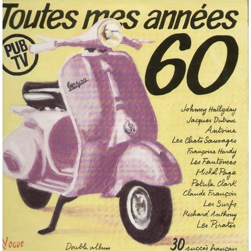 Pochette Vespa - Souvenirs, Kili Watch, Le Temps De L'amour, Les Play Boys, Je Bois Du Lait, Est-Ce Que Tu Le Sais, Loop De Loop, Nous On Est Dans Le Vent, Les lucubrations,   ... - Johnny Hallyday, Franoise Hardy, Jacques Dutronc, Les Pirates Dany Logan, Les Chats Sauvages Dick Rivers, Les Fantomes, Petula Clark, Richard Anthony, Michel Page, Les Surfs, Claude Franois, Antoine