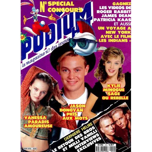 Podium 214 1989 Paradis/C Hermes/G Ken/Dean/Lafontainemas/Goldman/Jason Donovan/Kaas/Mecano/Roxette/