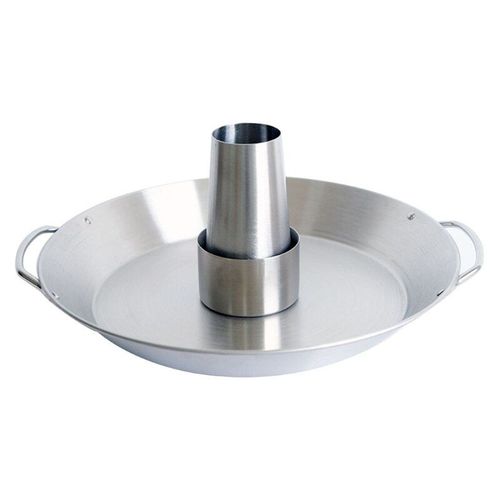 Pole  poulet rtissoire ronde avec doubles poignes, support de Barbecue pour Grill de dinde, Kits d'outils portables en acier inoxydable