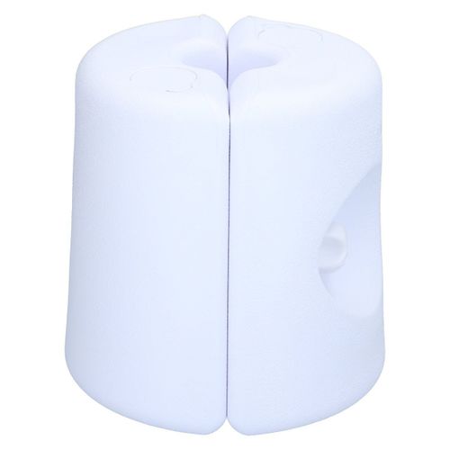 Poids Pour Tonnelle Poids De Lestage 24 X 25,5 Cm - Poids De Pavillon - Remplir Avec Du Sable Ou De L'eau - Convient Pour Des Poteaux 2  3,2cm - Facile  Vider - Blanc