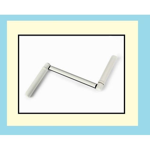 Poigne Acier Blanche Double Billage - Prpere Laque Articule Support D Manivelle Rond  12 Mm Blanc Bras Zingu Noir Pr Tige D Volet Persienne Store Roulant Fort Rsistant Usure Manoeuvre Manuele