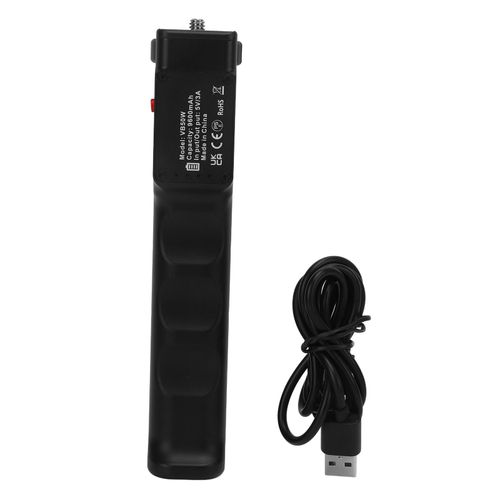 Poignee De Batterie 9600 Mah Avec Port Usb Type-C Cc, Poignee Laterale Pour Appareil Photo, Poignee D'alimentation Rechargeable Pour Telephone, Camera D'action