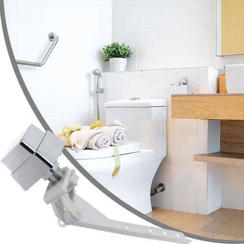 Poigne De Levier De Chasse De Toilette,Bouton Poussoir Latral,Remplacement De Poigne Prcieuse De Toilette,Interrupteur Latral Universel,Bouton Latral Carr #B