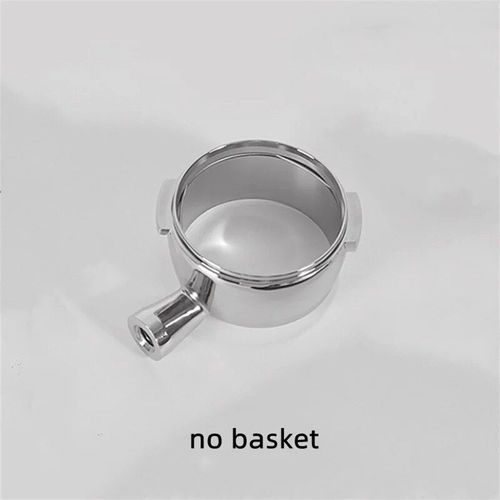 Poigne de machine  caf  double oreille en acier inoxydable,filtre sans fond,porte-filtre,porte-filtre,adapt pour GAGGIA ,tte de 58mm - Type No Basket-For GAGGIA 58mm