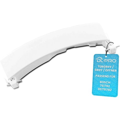 Poigne De Porte Blanche Avec Axes Pour Bosch 751782 00751782 Logixx 8 Ecologixx 8 Serie 6 Poigne D'Ouverture De Porte Pour Machine  Laver Porte[MAC1954]