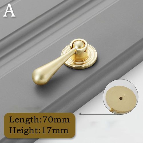 Poignes De Meuble En Laiton Pour Tiroirs De Commode, En Cuivre Bross, Simples, Carrs Et Dors