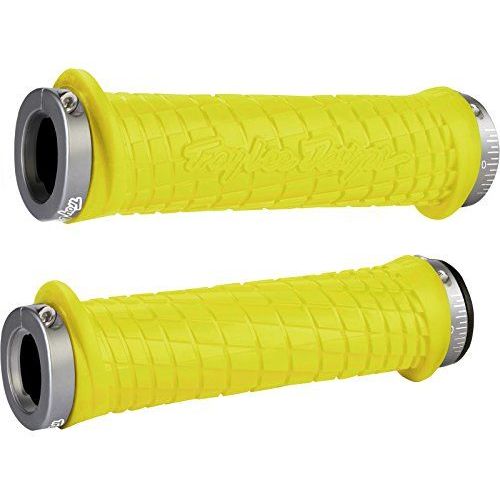 Poignes De Vtt Bonus Odi Troy Lee-Poignes Design Grip Jaune/Gris - 130 Mm-D30tly-G