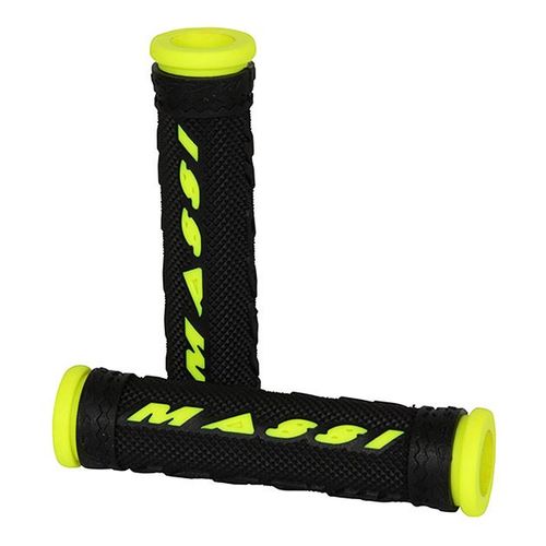 Poignes Massi Comp Double Density Gel Noir Jaune Fluo