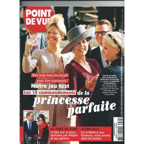Point De Vue 02/01/2013 Les Dix Commandements De La Princesse Parfaite, Kate Nol Familial, Enki Bilal, lie Semoun, Carmen Chaplin