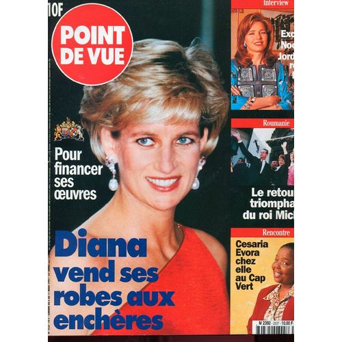 Point De Vue 2537 Diana Vend Ses Robes.Noor De Jordanie.Michel De Roumanie Cesaria Evora