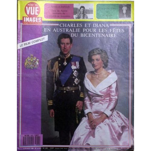 Point De Vue Images Du Monde N 2062 Du 05/02/1988 - A Munich Et Innsbruck - Silvia De Suede Retrouve Ses Souvenirs. Les Princesses Et La Mode. Charles Et Diana En Australie - Fetes Du Bicentenaire.